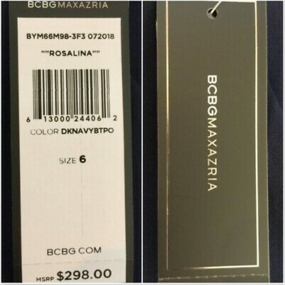 BCBG Maxazria Embroidered Sheath Rosalina Dress 6 - Picture 3 of 8